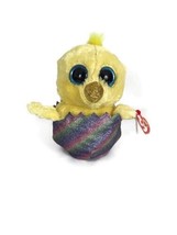 Ty Beanie Plush Stuffed Chicken Easter Egg Yellow Pink Glitter Toy Holiday Gift  - £14.53 GBP