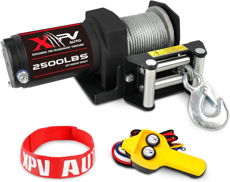 Electric Winch 12V Waterproof Steel Cable with Wired Remote Control &amp; Mo... - $140.80