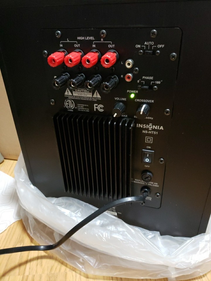 Insignia 5.1 Home Theater Speaker System NS-HT51 - Full Set - All Part Working Item image 6