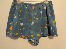 Women Men Child Blue Space Planet Shorts Pajamas Boxers Large - £4.99 GBP
