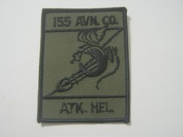 ARMY 155th AVIATION COMPANY ATTACK HELICOPTER PATCH SUBDUED VIETNAM MADE - $9.85