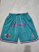 Charlotte Hornets Classic Retro Teal Mesh Pockets Shorts - Shorts - £23.95 GBP