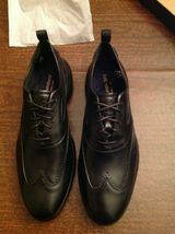 Cole Haan Men&#39;s 3.Zerogrand Black Leather Wingtip Oxford Shoes-11.5M- Ne... - £199.83 GBP