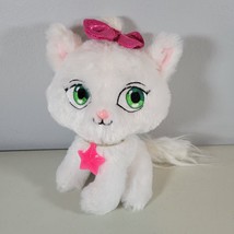 Kidz Delight White Princess Cat Plush with Star Necklace and Bow 8&quot; Tall - $10.61