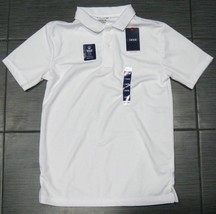 Izod Boys Polo Short Sleeve Shirt White School Uniform Sz L 14/16 New w/Tag Nwt - £11.84 GBP