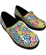 Savvy women&#39;s brandy parasol white print nursing shoes clogs 82321SN siz... - $548.30 MXN