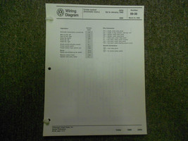 1989 VW Jetta Cruise Contrôle Fonction Indicateur Câble Diagramme Service Manuel - £14.20 GBP