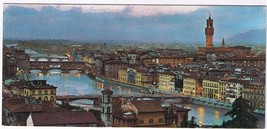 Italy Postcard Firenze Florence View Of The Bridges  2 3/4&quot; x 6&quot; - $4.94