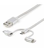 StarTech.com USB Multi Charging Cable - 3.3 ft / 1m - Lightning / USB-C ... - $41.66