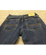 Hollister Men 28x30 Button Fly Straight Authentic Denim Jeans Classic - £10.31 GBP