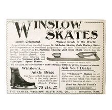 Samuel Winslow Hockey Ice Skates 1897 Advertisement Victorian Footwear A... - $14.01 CAD
