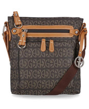 Giani Bernini Block Signature Crossbody Handbag Brown/Brittish Tan - £72.19 GBP