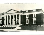 Vtg Carte Postale Cppr 1940s Staten Île Ny Stapleton Court Maison Targee... - £9.05 GBP