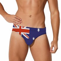 Mondxflaur Australian Flag Swim Briefs Sexy Swimming Trunks Quick Dry Athletic - £15.92 GBP