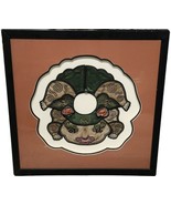 Antique Chinese Child&#39;s Robe Needlework Tiger Collar Framed - $400.55 CAD
