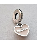 PANDORA ALE 925 STERLING SILVER YOU ARE ALWAYS IN MY HEART DANGLE CHARM - €30,60 EUR