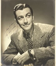 Robert Taylor Autograph Signed 10x12 Vintage 1940s Photo Jsa Certified AH96277 - £220.24 GBP