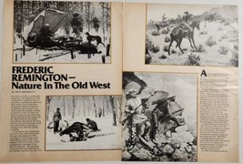 1975 Magazine Pictures Artist Frederic Remington Nature in the Old West - £16.35 GBP