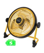 Vie Air 12 Inch Rechargeable Indoor/Outdoor Floor Fan (IPX4 Rated) in Ye... - €128,08 EUR