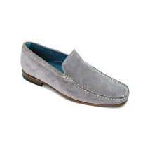 Giovacchini By Belvedere Italian Shoes Diego Suede Slip On Metal - £230.69 GBP