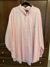 Ralph Lauren Mens 20 / 38 / 39 Tall Classic Fit Pink Button Down Dress S... - $21.78