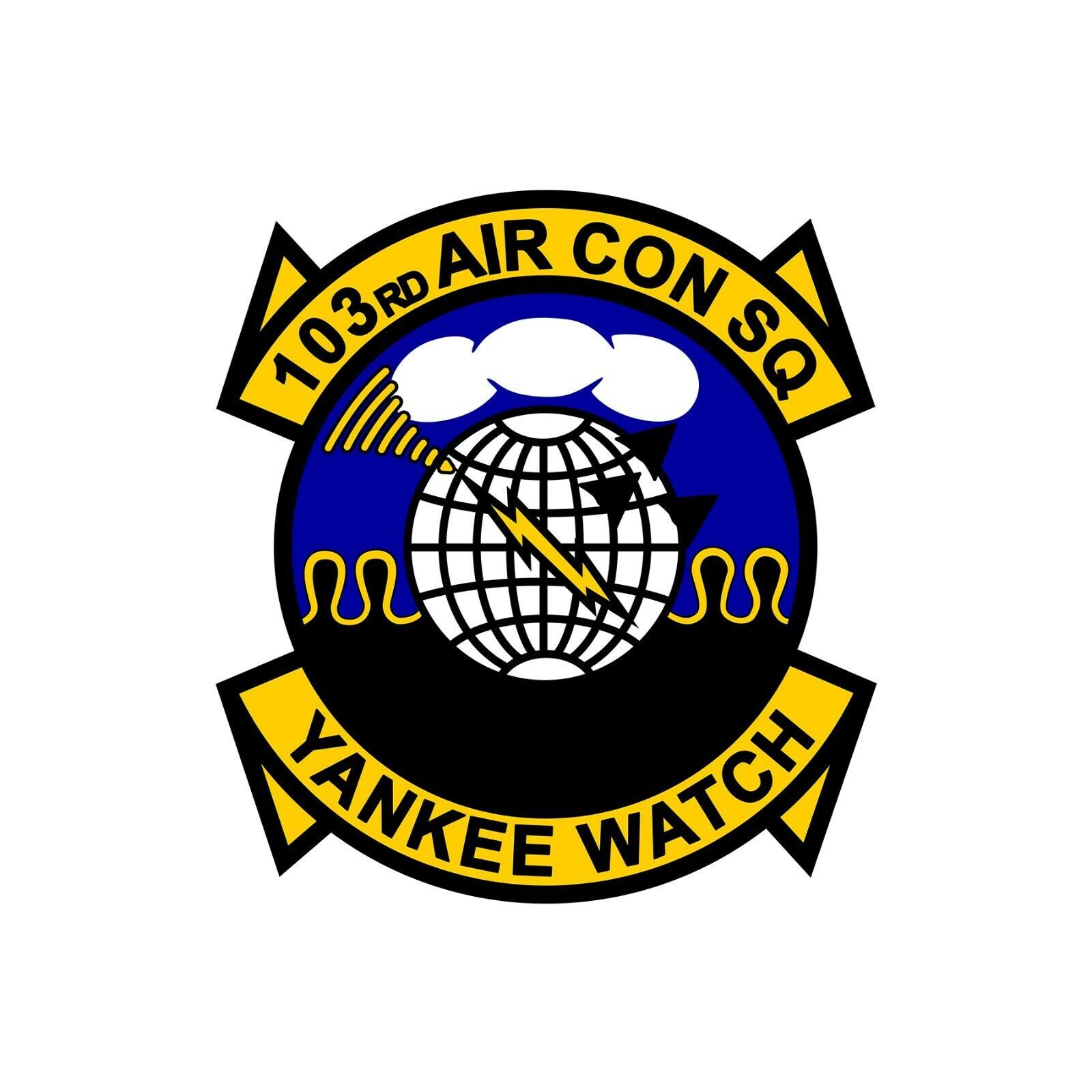 103rd Air Control Squadron Patch Vinyl Decal - Variety of Sizes Available - $2.97+