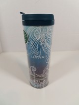 Starbucks Hawaii Travel Mug Tumbler Blue Waves Design Made in USA 2013 16oz - £19.24 GBP