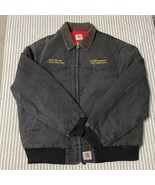 Vintage Y2K Carhartt Santa Fe J13 BlackDuck Quilted Jacket Embroidered 5... - $64.26