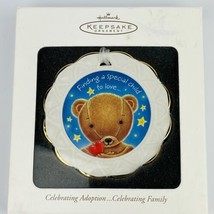 Hallmark Keepsake Celebrating Adoption Family Bear Christmas Ornament 2002 NIB - £7.38 GBP