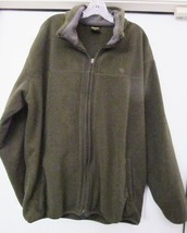 Nautica Competition Mens Fleece Jacket Coat Full Zipper Olive Green Size... - £38.55 GBP