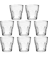 Rock Bar Stackable Beverage Glasses – Set Of 8 Dishwasher Safe Drinking ... - $34.97