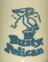 Rusty Pelican (Newport Beach, Calif.) heavy ceramic coffee mug made in USA - $15.00