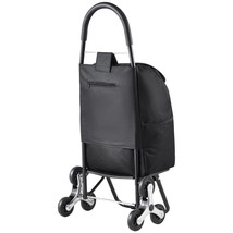 Stair Climbing Cart Foldable Shopping Cart 36L with Storage Bag 6 Wheels - €82,30 EUR