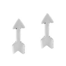 Simple yet Chic Little Arrow Sterling Silver Post Stud Earrings - £6.25 GBP