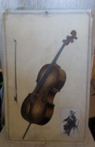 1931 Vtg RCA Victor Instrument Poster 22 x 14 Violincello Cello Advertising - £33.04 GBP