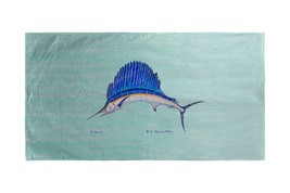 Betsy Drake Aqua Sailfish Beach Towel - £47.70 GBP