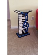 Blue Clef Music Themed Piano TABLE Floor sculpture - Unique accent table... - $854.78 CAD