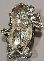 Ice skating Penguin w/ scarf and cap sparkling Christmas Holiday Brooch Pin - £7.85 GBP