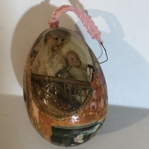 Vintage Decorative Egg Christmas Ornament Holiday Decoration  XM1 - £9.67 GBP