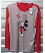 NWT Disney Mickey Mouse Jingle All The Way XL Nightshirt (C1A1) - £13.25 GBP
