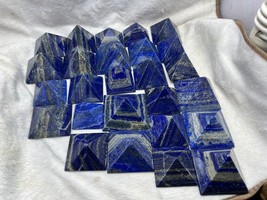 Royal Blue Lapis Lazuli Pyramids Crystals Chakra healing wholesale 26PCs 4050 gm - £186.41 GBP