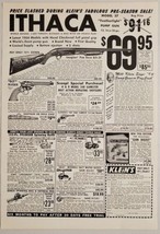 1955 Print Ad Ithaca Pump Shotguns &amp; Ruger Single Six Revolver Klein&#39;s Chicago - £10.77 GBP