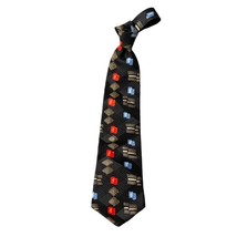 BOSS by HUGO BOSS Men&#39;s Necktie Italian Made Black Brown Red Blue Silk 57&quot;x4&quot; - £12.01 GBP