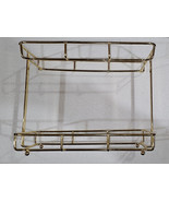 24FF14 BRASS WIRE RACK, 12-3/4&quot; X 6&quot; X 10&quot; +/- OVERALL, VERY GOOD CONDITION - $13.97