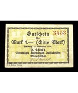 1918 Monnaie de Nécessité Erreur Note Harburg, Allemagne Inversée Arrière - €89,82 EUR
