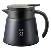 Hario V60 Insulated Metal Beverage Server, 600ml, Black - $77.99