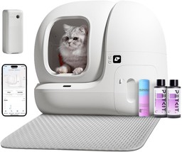 Self Cleaning Cat Litter Box, Puramax Cat Litter Box For Multiple Cats, App Cont - $350.99