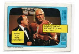 1985 Topps WWF Hulk Hogan w/ Gene Okerlund #57 Superstar Speaks WCW WWE TNA EX - £1.56 GBP