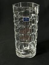 Vintage Lady Victoria Clear Lead Crystal Chantelle Vase Cubist Pattern 6... - $188.09 MXN