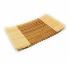 Asian Home Sashimi Sushi Bamboo Curve Serving Geta Plate - Japanese Styl... - $12.29+